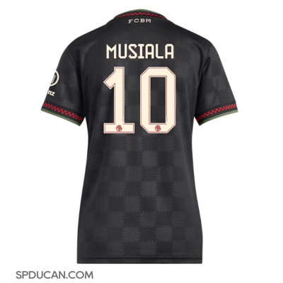 Zenski Nogometni Dres Bayern Munich Jamal Musiala #10 Rezervni 2025-26 Kratak Rukav Zenski Nogometni Dres Bayern Munich Jamal Musiala #10 Rezervni 2025-26 Kratak Rukav